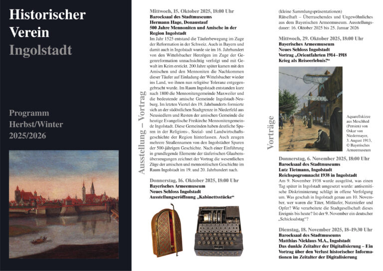 Programm Herbst/Winter 2025/2026