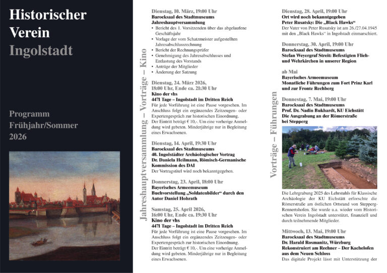 Programm Frühjahr/Sommer 2026